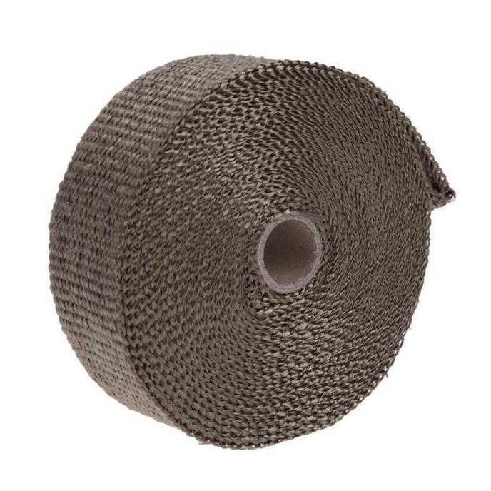 Peredam Panas Knalpot Motor Exhaust Wrap 50Mm Mp-001 Fiberglass Kain Tahan Suhu Tinggi Fleksibel Mud