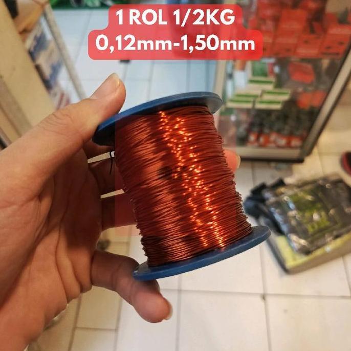 Promo Kawat Tembaga Email Supreme 1Rol 1/2Kg - Kawat Tembaga Gulungan Supreme Cod