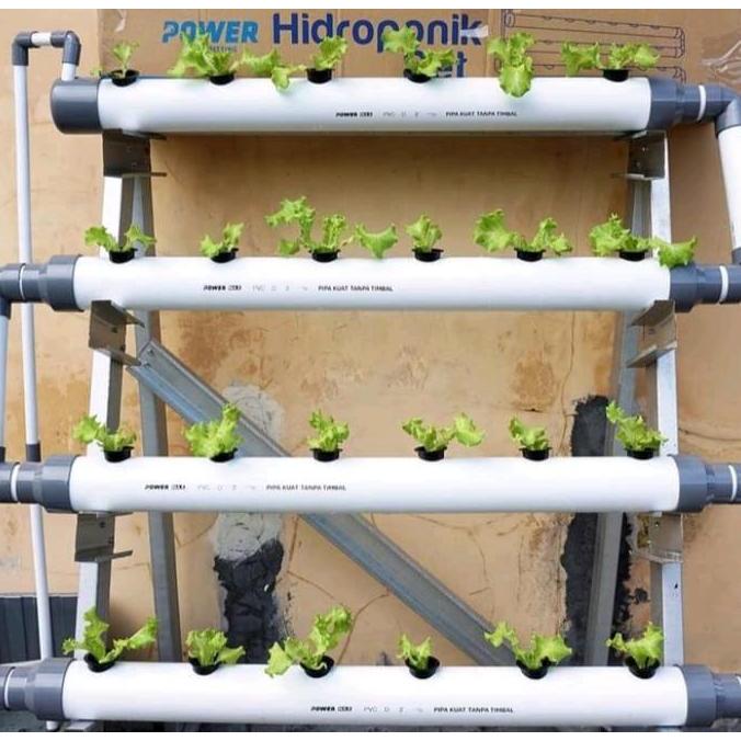Hidroponik Set Pipa Power Paket Peralatan Paralon
