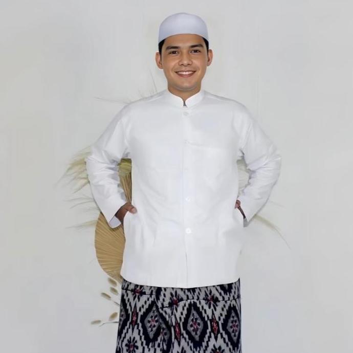 New Trend, Al-Abbas Baju Koko Haibah Pria Semi Jas Model Polos Bahan Toyobo Fodu Terbaik Untuk Tampi