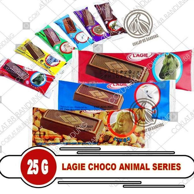 COKLAT LAGIE ANIMAL 25GR, LAGIE SINGA BANGO KUDA, LAGIE COKLAT BATANG