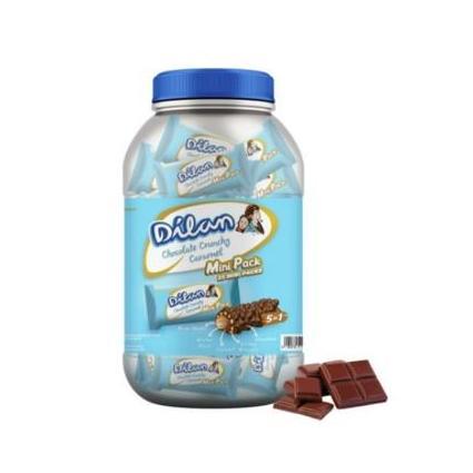 DILAN CRUNCHY MINI WAFER PACK TOPLES COKLAT 9.5 GRAM SNACK CARAMEL