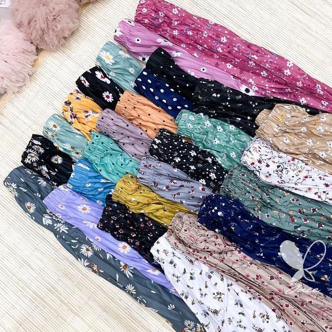 JACE ROK PLISKET MOTIF Rok Motif Rok Bunga Mayung Hyget Jumbo Bunga Setrip Polkadot Karet Panjang Va