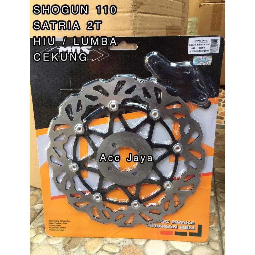 Piringan Cakram Mos Psm Hitam 300Mm Shogun 110 Satria 2Tak Hiu / Lumba