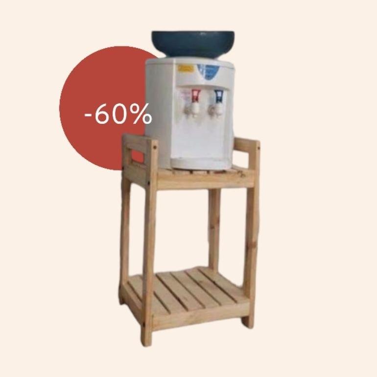 Rak Dispenser / Rak Rice Cooker / Rak Akuarium / Rak Kayu Susun 3 / Rak Kayu Susun 2 / Meja Dispense