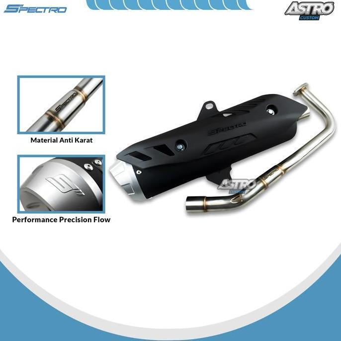 Murah Spectro Knalpot Torko Nmax 155 Aerox 155 New Kenalpot Standar Racing Full Package Stainless