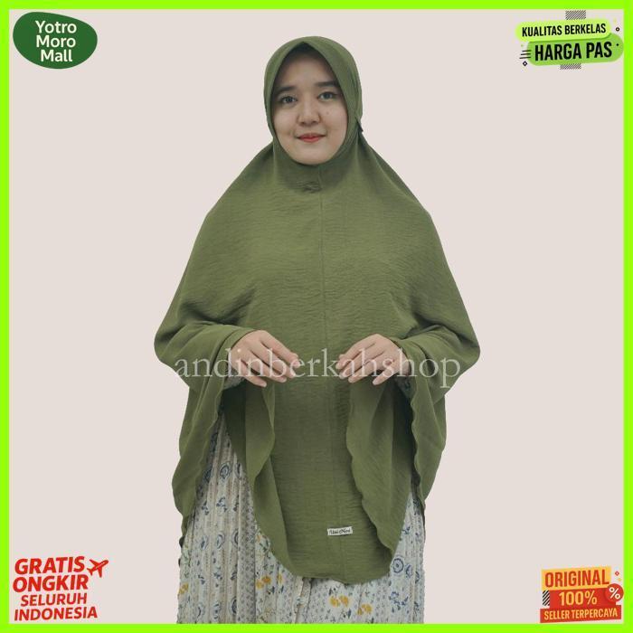 Quality Bergo Jumbo Crinkle Xxxl Pet Tali Airflow /Jilbab Bergo Crinkle Jumbo Pet Tali Airflow