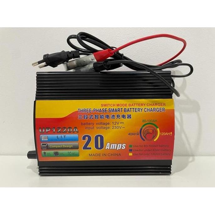 Grosir Charger Aki 12V 20A Murah / Charger Aki 12 Volt 20 Ampere Otomatis Smart Fast