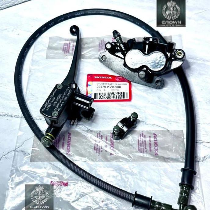 Kaliper Cakram Depan Vario Lama Old / Vario 110 2 Piston  Master Rem Kaliper Cakram Selang