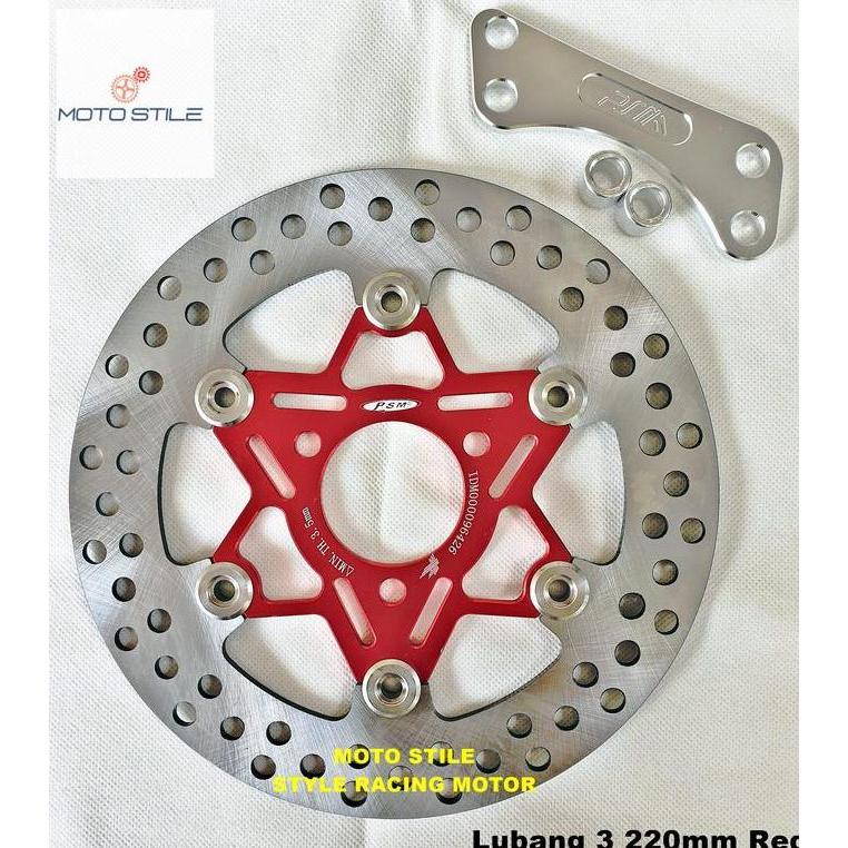 Piringan Cakram Lubang Baut 3 Psm 220Mm Yamaha Mio J / Mio M3 / Fazzio / Mio Gt