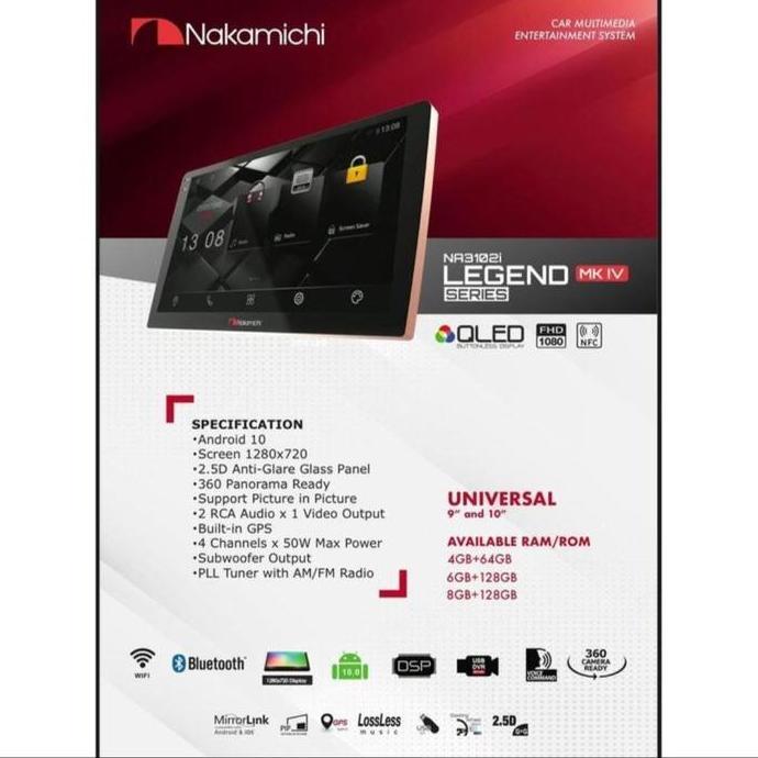 Promo Android Nakamichi Legend Ram 4/64 Mk4 Nfc  New Product Carplay