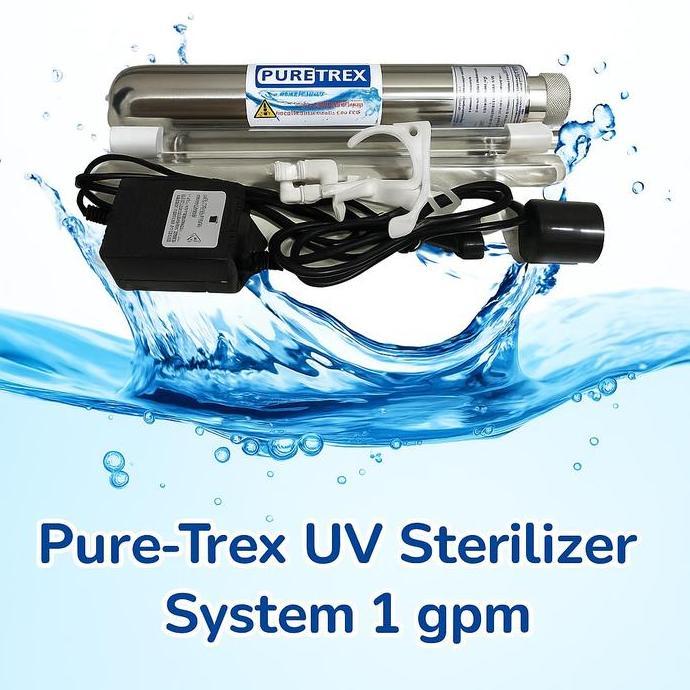 PUREtrex UV Sterilizer Reverse Osmosis 100Gpd 1 GPM UV 1GPM SET 6 tt