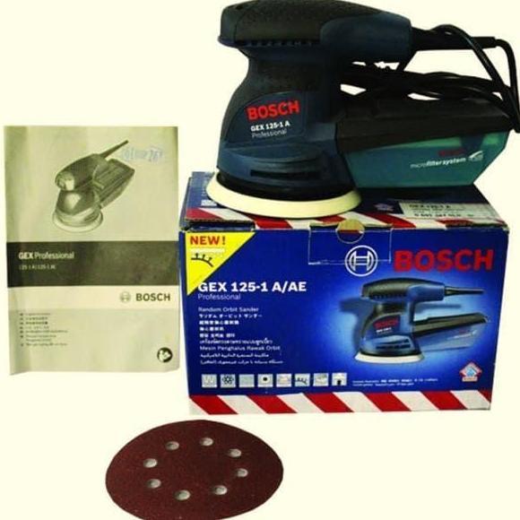 Bosch Mesin Amplas Orbital Sander Gex 125-1 A - Amplas Listrik Bosch