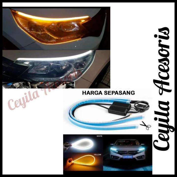 DISKON LAMPU ALIS RUNNING TURNING LED 2 WARNA MOBIL GRAND. MAX/LUXIO 