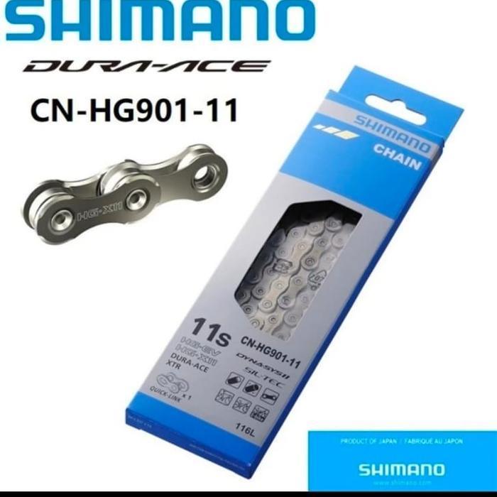 Rantai Shimano CN-HG901 Chain Dura Ace XTR 11 Speed HG901 116 Link Original