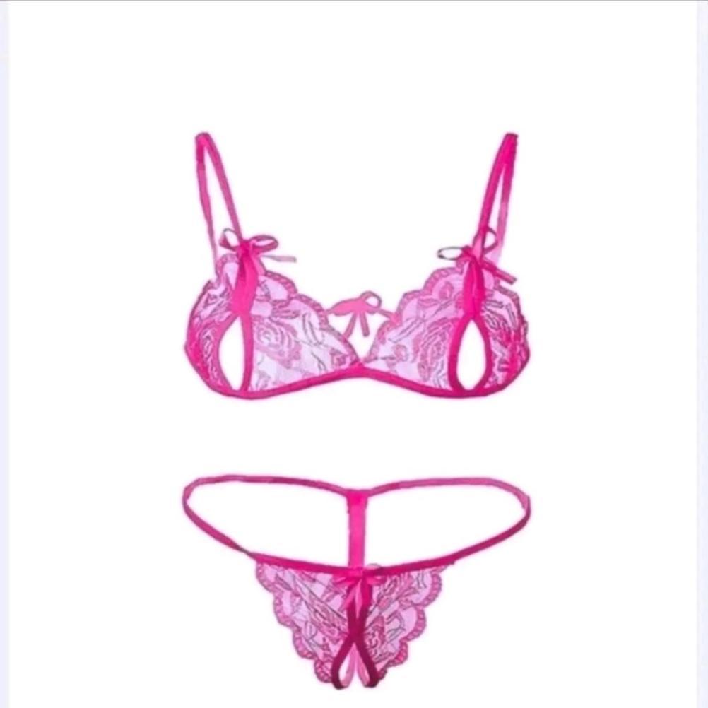 Hot Product Set Bra Sexy Korea Renda Transparan Lembut