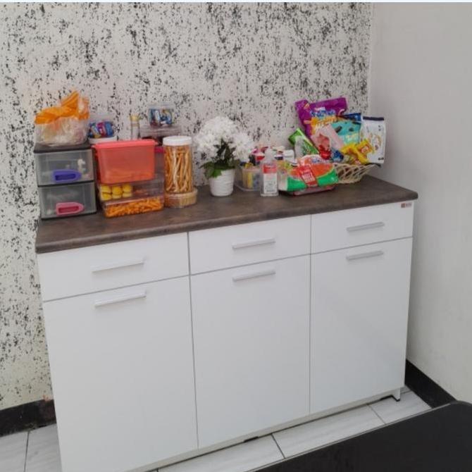 Murah Rak Dapur Kitchen Set Bawah Meja Dapur 2-3 Pintu Lemari Sayur Active