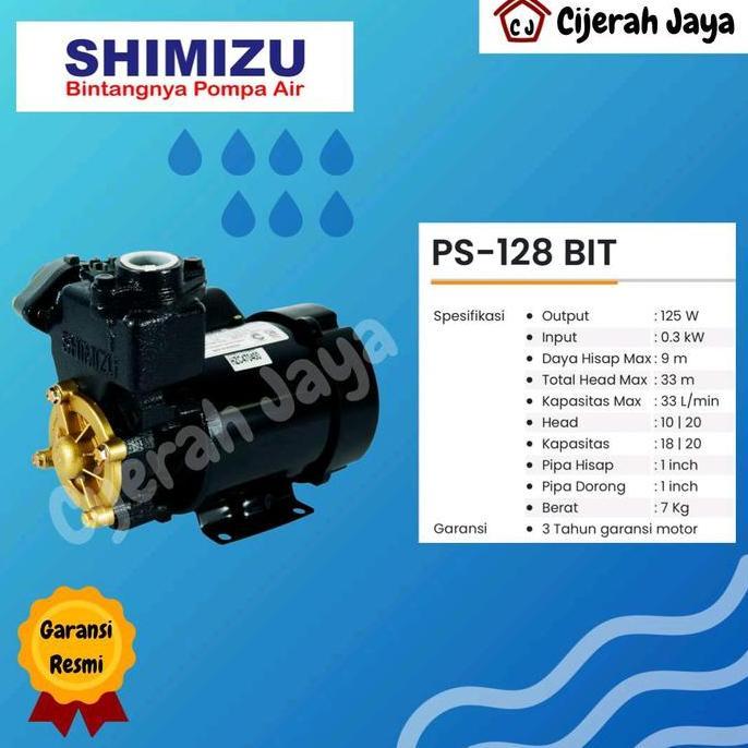 POMPA AIR SHIMIZU PS 128 BIT MANUAL / SHIMIZU PS128BIT PS-128BIT