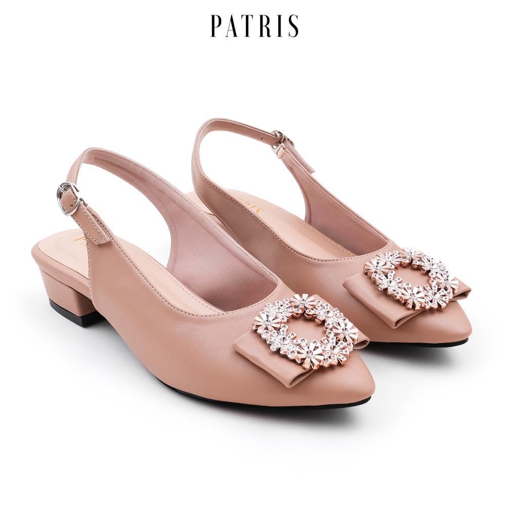 OFFICIAL Patris Levanca Mules Wanita Heels Kulit Sintetis 3 Cm