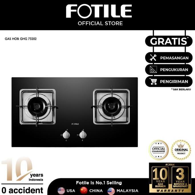 Grosir Fotile Kompor Gas / Gas Hob - Ghg73202 - 8 Safety Protection