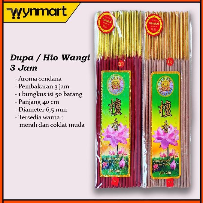 Dupa Sembahyang / Hio besar 3 Jam Aroma Sandalwood