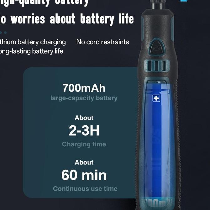 [Cod] Soarfly Bor Mini Drill Grinder 3 Kecepatan Grinda Bor Listrik Penghalus-Alat Gerinda Engraver 