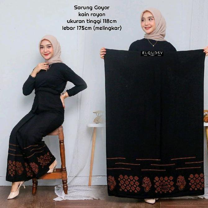 Afi 27 New Sarung Santri putri Sarung Rayon Goyor sarung santri pondok Wanita/Pria Muslim Adem Lembu