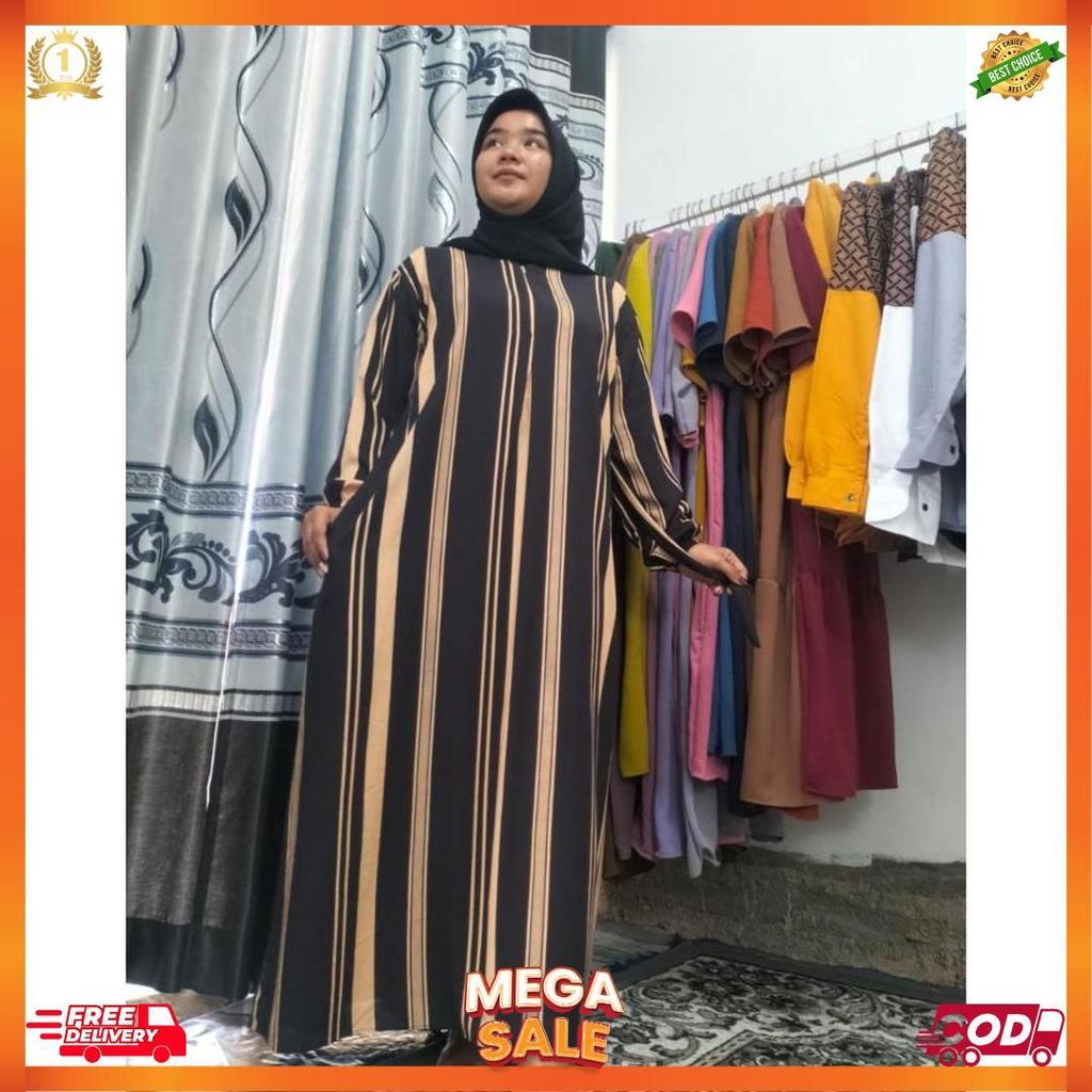 Gamis Anita Long Dress Rayon Twill Premium Jumbo Ld 120 Pb 135 [L11]