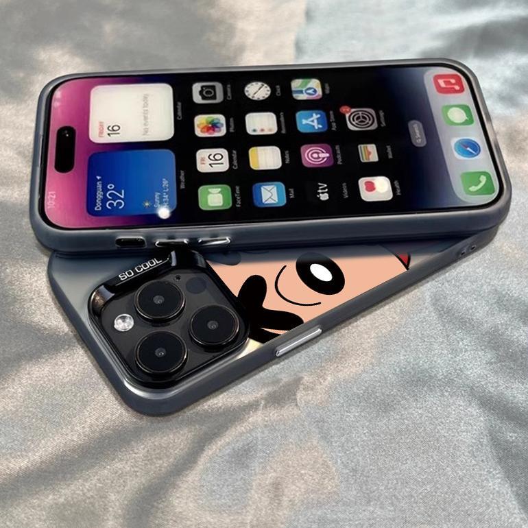 CUCI GUDANG CYK0343 Krayon kecil case iPhone seri Kompatibel untuk case hp iPhone 11 12 13 14 15 pro