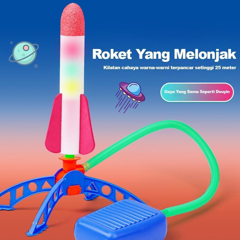 Roket Peluncuran Mainan Anak Anak Roket Meluncur / Mainan Roket Meluncur Keudara Tekanan Angin Aman 