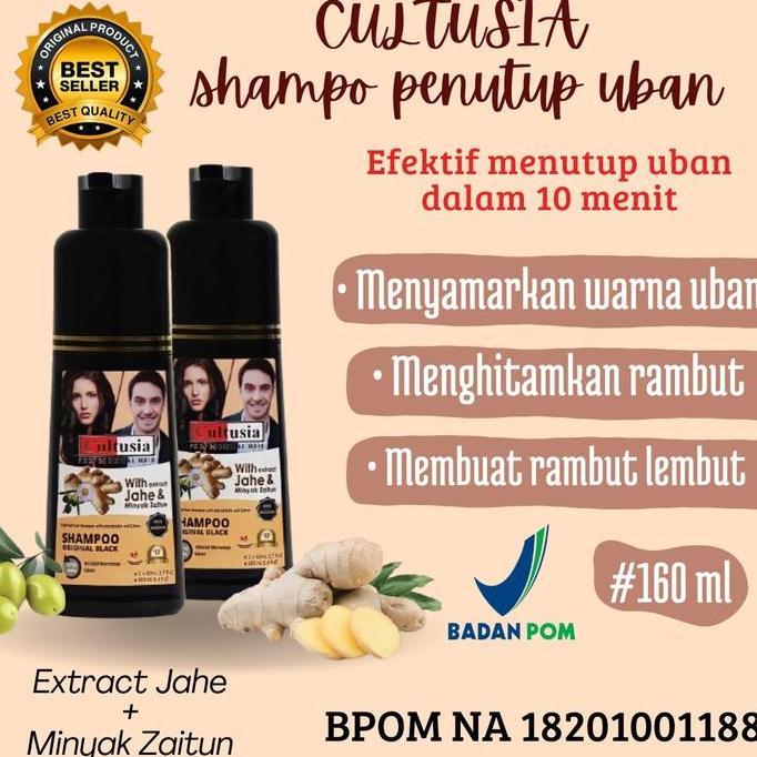 Cultusia Shampo Penghitam  & Penutup Uban