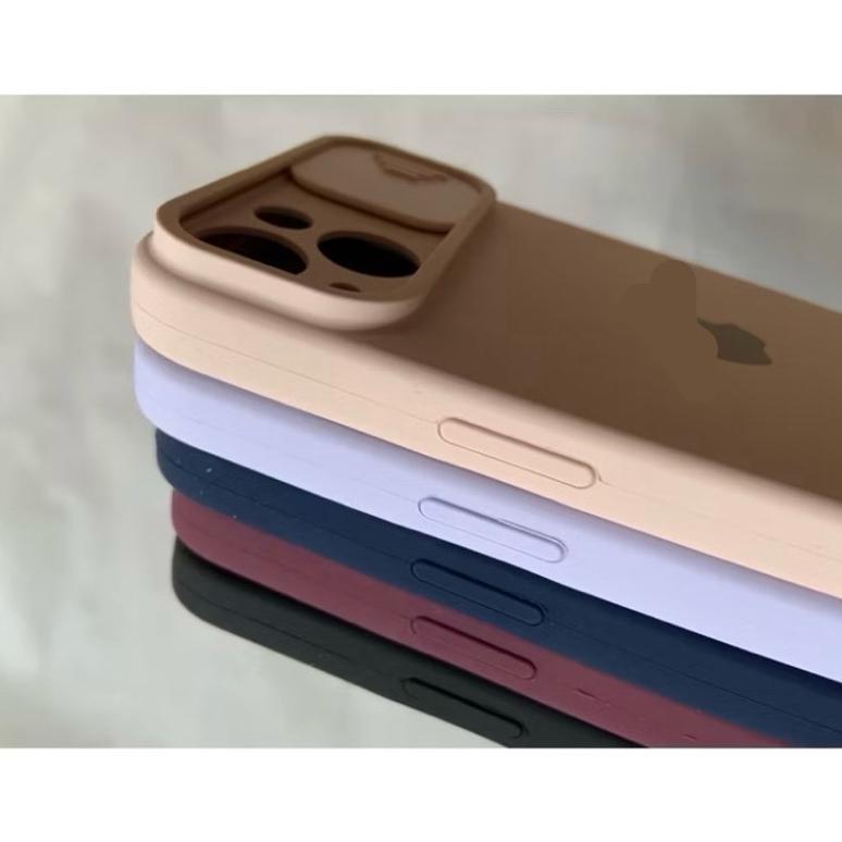 TERMURAH SLIDE CAMERA SILICONE CASE ANTI NODA IPHONE 15 PRO MAX 14 13 12 11 XS MAX XR X XS PLUS KAME