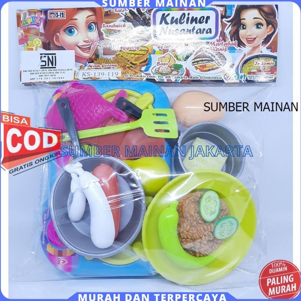 exclusive mainan anak masak dapur set sni plastik lengkap
