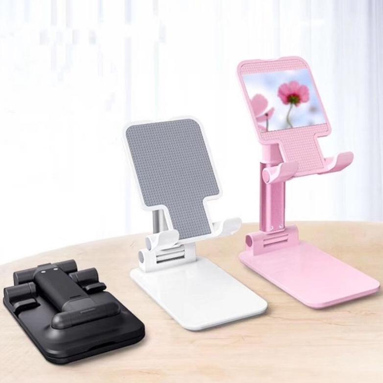 CUCI GUDANG PM - NUZ STAND HOLDER HP LIPAT Phone Holder Stand Universal HP Tablet Ipad Desktop foldi
