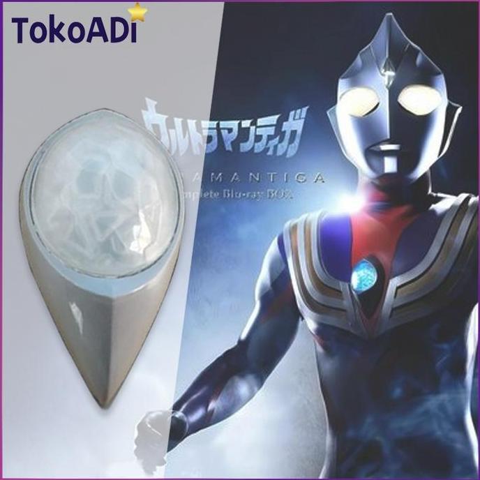 LYNVIOND Ultraman Tiga Chest Light Timer /Lampu Di Dada Ultraman / Color Timer Dengan Suara Dan Lamp