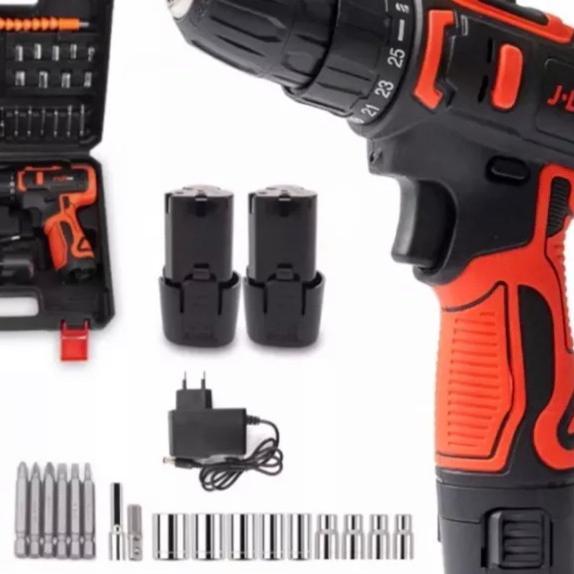 Jld Mesin Bor Cas / Ces Charger 12V Cordless Drill Jld 2 Baterai