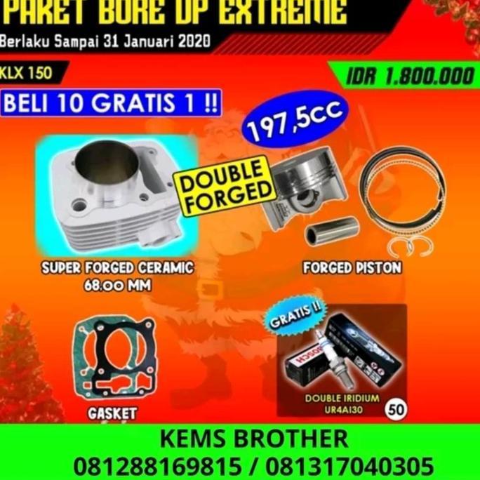 ZISIMAHE BLOK BRT KLX PISTON 68MM TOTAL 197,5 CC