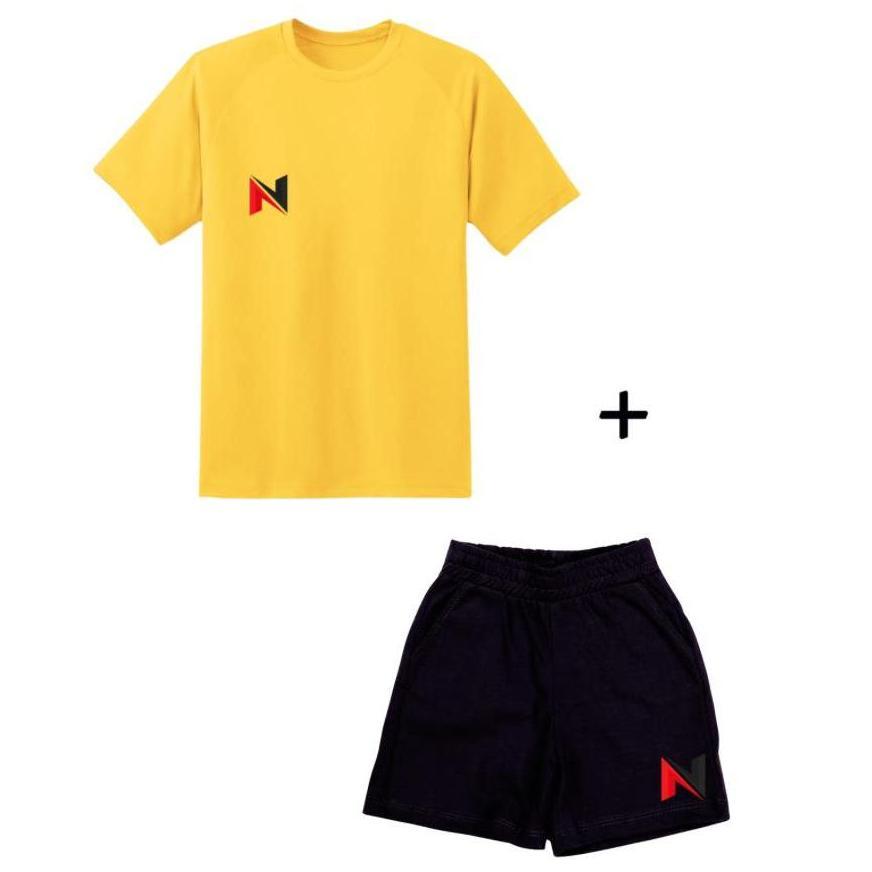 ORIGINAL Stelan olahraga pria wanita dry fit set baju celana sport training M-XXL