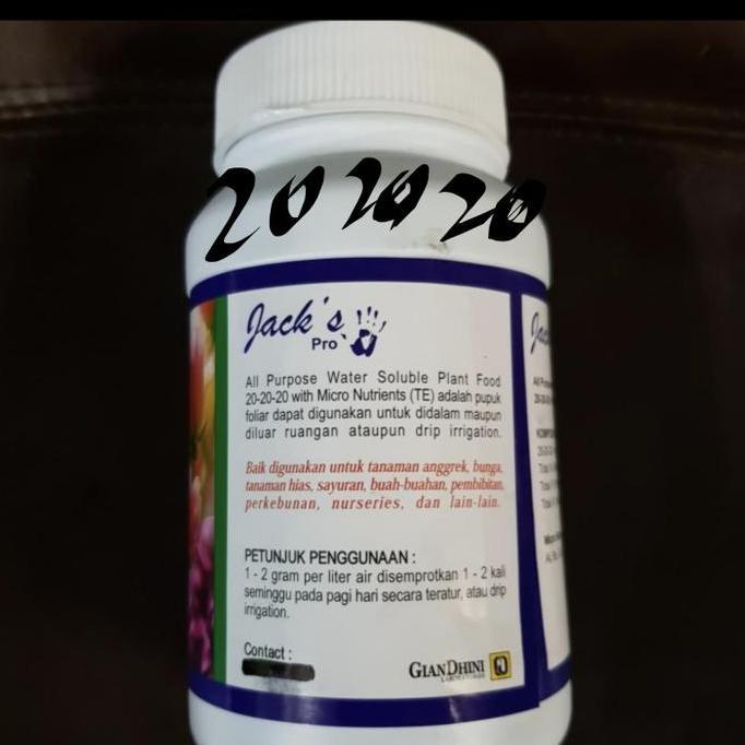 Park- Pupuk Khusus Anggrek. Jack Pro 450Gr. Original