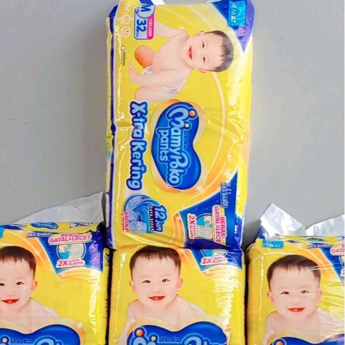 Kuntoasih55 - Popok Bayi Murah 1 Dus Isi 4 Ball Mamypoko Extra Kering 12 Jam Nb-S44 M32 L28 S38 Xl26