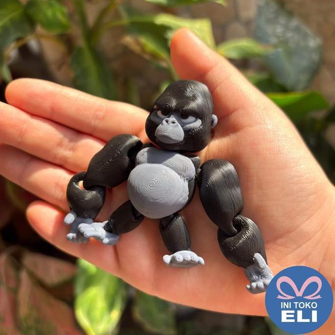 Set Miniatur Hewan Binatang Kecil Panda Merah, Lemur, Tokek, Kelomang, Gajah, Angsa, Monyet, Rakun, 