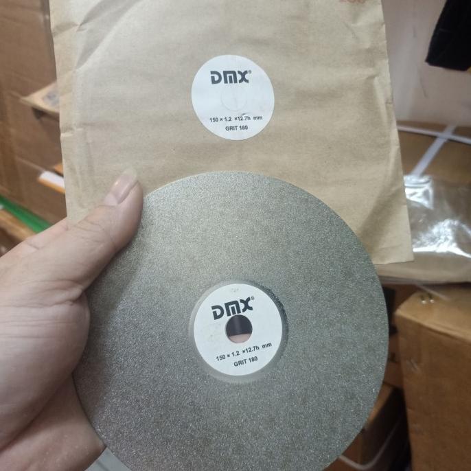dmx diamond asah batu akik 6" / mata asah batu akik 150x12.7 #180 asah cincin