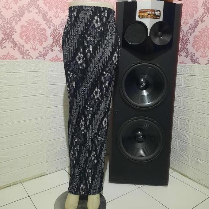 Hadirpopuler- Rok Plisket Batik Motif Kera Sakti, Cm2, Hanna, Sr Dengan Karet Keliling Muat Sampai U
