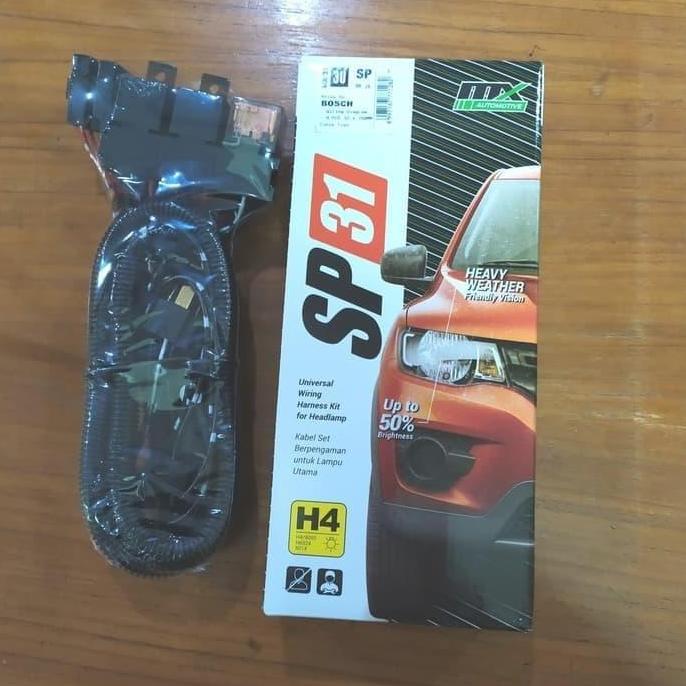 Kabel Set Relay Bosch Soket Kaki 3 Made In Germany - Lampu Depan Mobil