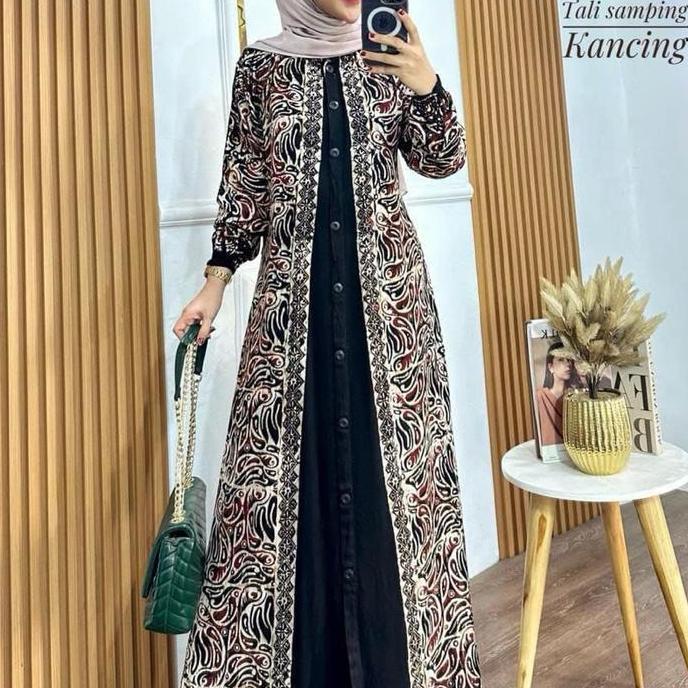 Gamis Twill Ori Jumbo Ld 130.Twill Malaman Cap