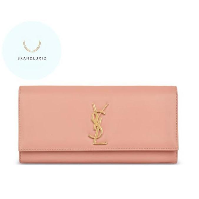 Saint Laurent Monogram kate clutch Pale Blush