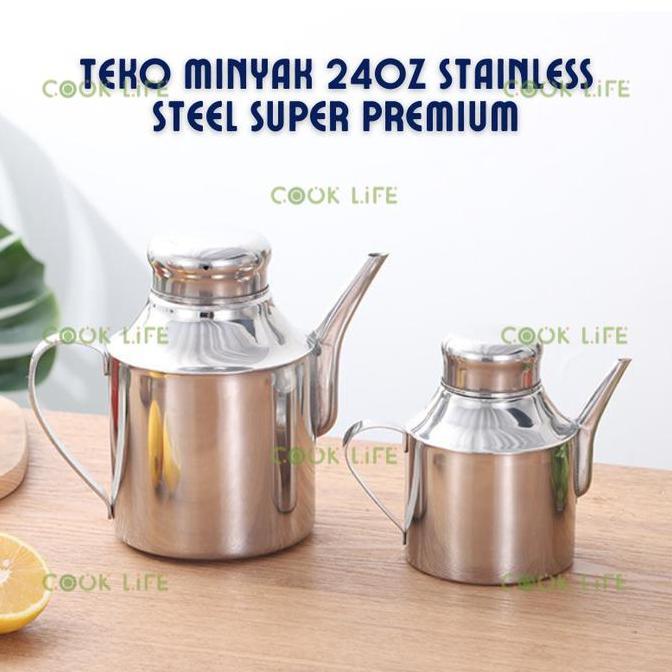 Altwood- Teko Minyak Teko Air Tempat Wadah Minyak Goreng Ceret Stainless Steel Multifuction Oil Teko