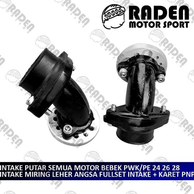 Intake Manifold Intek Putar Miring Leher Angsa 24 26 28 Bebek Smash Supra Gran Repo Supra X 125 Vega