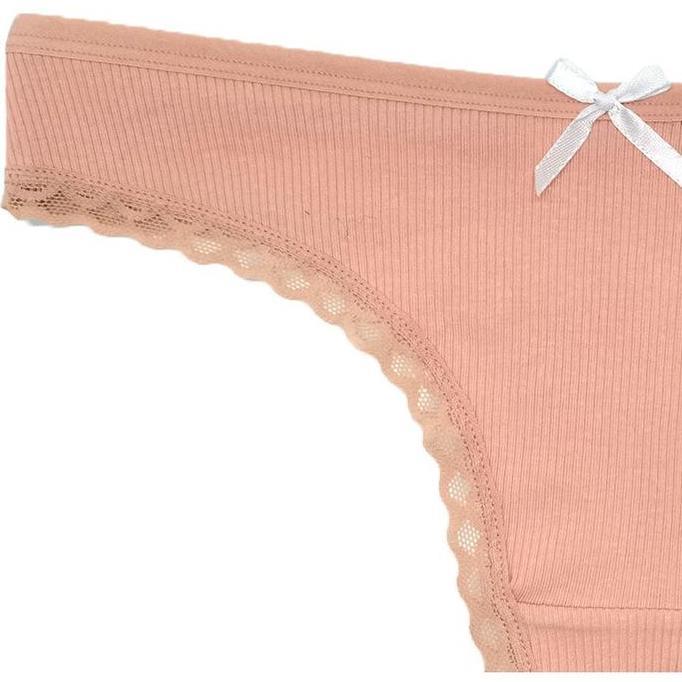 Wkwkwk- Celana Dalam Wanita | Cd Thong | Premium Bahan 95% Katun Garis Lembut 87448