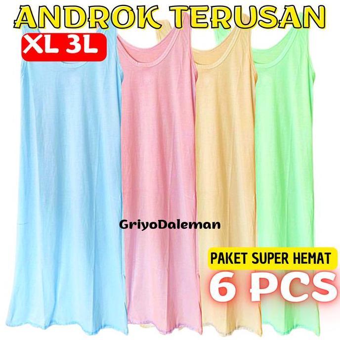 Wkwkwk- Androk Terusan Underok Daleman Dress Panjang